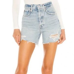 AGOLDE Riley “Groove” Denim Shorts Size 30